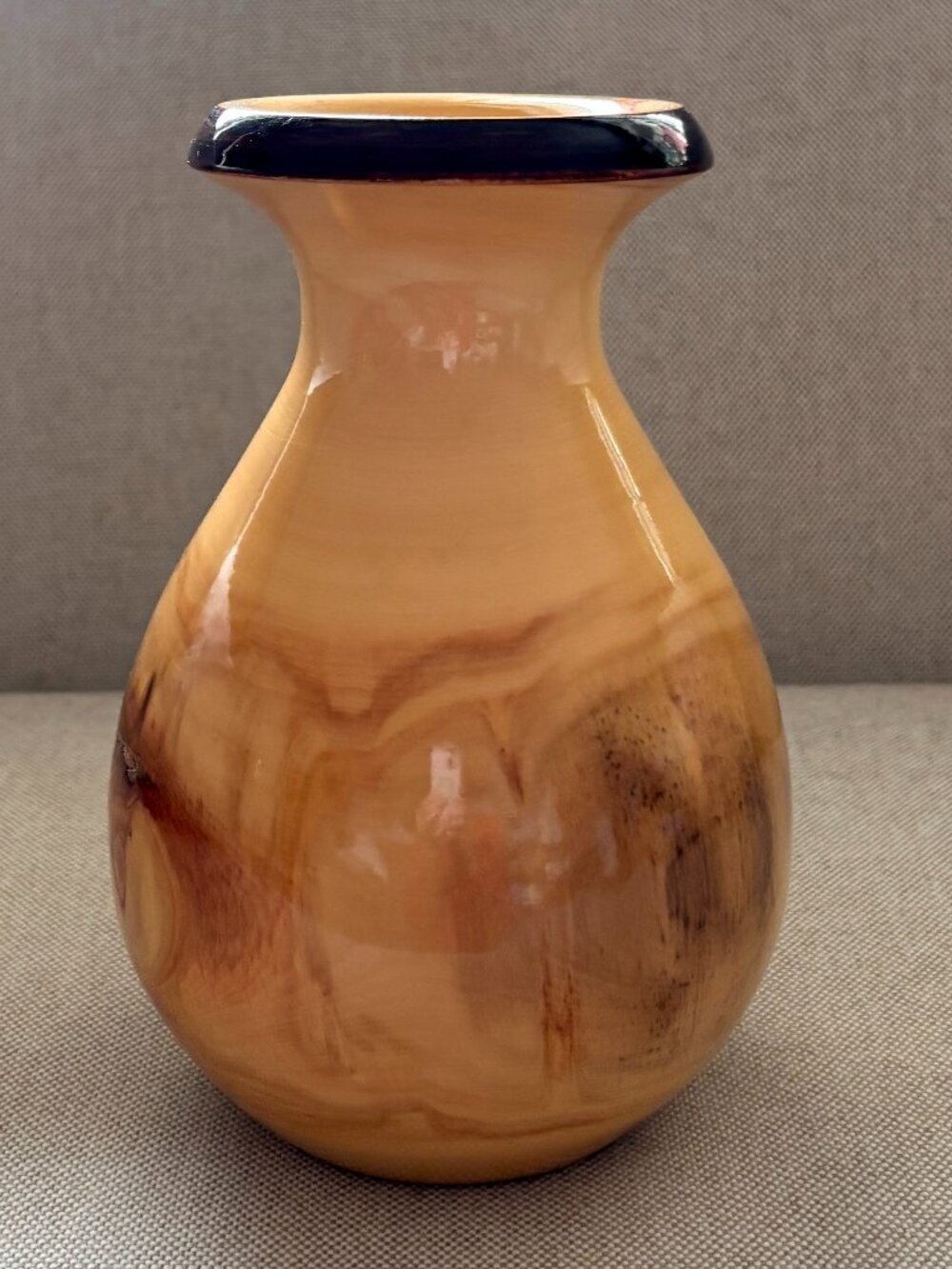 Handmade Aspen Wood Vase